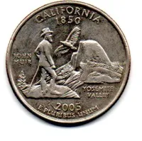 Estados Unidos - 2005D - 25 Cents - California - State Quarter Dollar