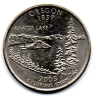 Estados Unidos - 2005D - 25 Cents - Oregon - State Quarter Dollar - MBC