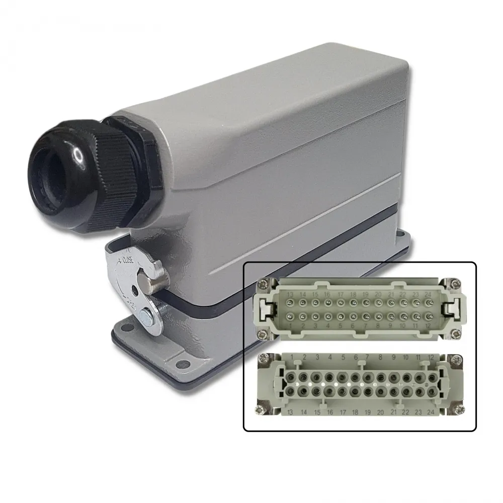 TOMADA MULTIPOLAR INDUSTRIAL 24 POLOS/ PINOS LADO 1 TRAVA