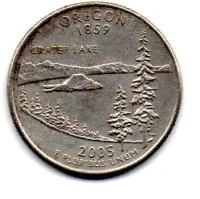Estados Unidos - 2005D - 25 Cents - Oregon - State Quarter Dollar