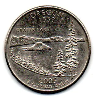 Estados Unidos - 2005P - 25 Cents - Oregon - State Quarter Dollar - MBC