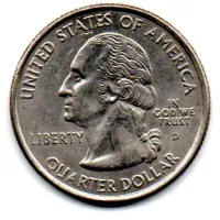 Estados Unidos - 2006D - 25 Cents - Nebraska - State Quarter Dollar - MBC - Foto 2