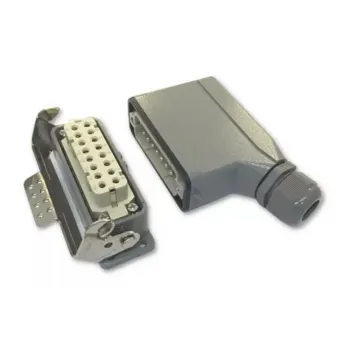 TOMADA MULTIPOLAR INDUSTRIAL 16 POLOS/PINOS LADO - SERIE HA