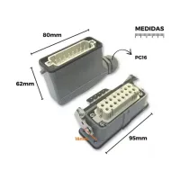 TOMADA MULTIPOLAR INDUSTRIAL 16 POLOS/PINOS LADO - SERIE HA - Foto 4