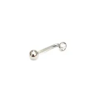 Piercing Genital Feminino em Titânio com Pedra L-BAR 1.6mm  TIT05 - Foto 4