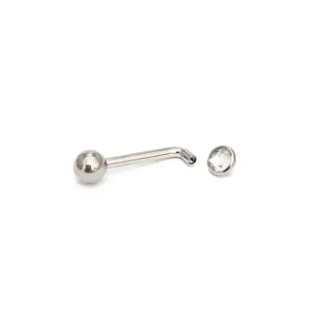 Piercing Genital Feminino em Titânio com Pedra L-BAR 1.6mm  TIT05 - Foto 2