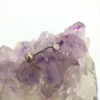 Piercing Genital Feminino em Titânio com Pedra L-BAR 1.6mm  TIT05 - Foto 5