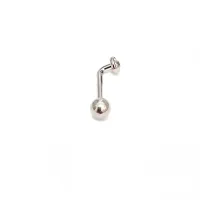 Piercing Genital Feminino em Titânio com Pedra L-BAR 1.6mm  TIT05 - Foto 3
