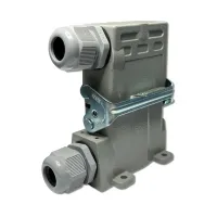 TOMADA INDUSTRIAL MULTIPOLAR 10 POLOS/ PINOS LADO BASE ALTA  - SERIE HA