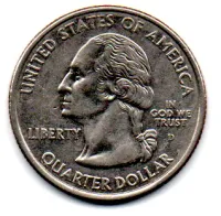 Estados Unidos - 2007D - 25 Cents - Wyoming - State Quarter Dollar - MBC - Foto 2