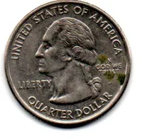 Estados Unidos - 2007D - 25 Cents - Washington - State Quarter Dollar - Foto 2