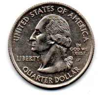 Estados Unidos - 2008P - 25 Cents - Oklahoma - State Quarter Dollar - MBC - Foto 2