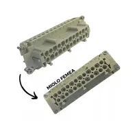 MIOLO TOMADA MULTIPOLAR INDUSTRIAL 24 POLOS/ PINOS - Foto 3