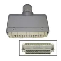 PLUG TOMADA MULTIPOLAR INDUSTRIAL 24 POLOS/ PINOS MACHO