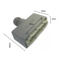 PLUG TOMADA MULTIPOLAR INDUSTRIAL 24 POLOS/ PINOS MACHO - Foto 2