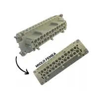 PLUG TOMADA MULTIPOLAR INDUSTRIAL 24 POLOS/ PINOS FEMEA - Foto 5