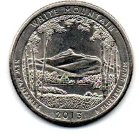 Estados Unidos - 2013P - 25 Cents - New Hampshire - Park Quarter Dollar