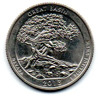 Estados Unidos - 2013D - 25 Cents - Nevada - Park Quarter Dollar - Soberba