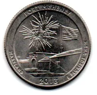 Estados Unidos - 2013D - 25 Cents - Maryland - Park Quarter Dollar