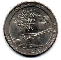 Estados Unidos - 2013D - 25 Cents - Maryland - Park Quarter Dollar