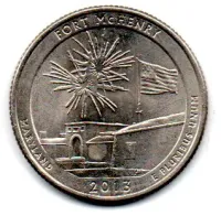 Estados Unidos - 2013P - 25 Cents - Maryland - Park Quarter Dollar