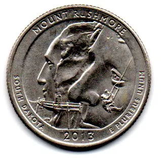 Estados Unidos - 2013D - 25 Cents - South Dakota - Park Quarter Dollar - MBC