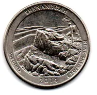 Estados Unidos - 2014D - 25 Cents - Virginia - Park Quarter Dollar