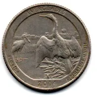Estados Unidos - 2014P - 25 Cents - Florida - Park Quarter Dollar