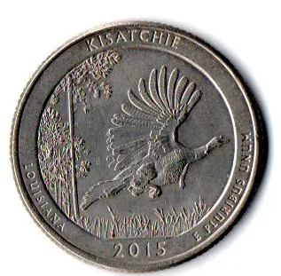 Estados Unidos - 2015P - 25 Cents - Louisiana - Park Quarter Dollar - MBC Imagem