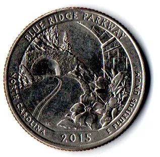 Estados Unidos - 2015D - 25 Cents - North Carolina - Park Quarter Dollar - MBC