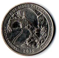 Estados Unidos - 2015D - 25 Cents - North Carolina - Park Quarter Dollar - MBC