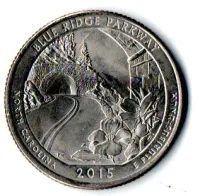 Estados Unidos - 2015P - 25 Cents - North Carolina - Park Quarter Dollar