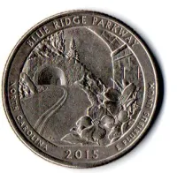 Estados Unidos - 2015P - 25 Cents - North Carolina - Park Quarter Dollar