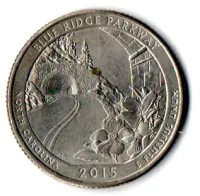 Estados Unidos - 2015P - 25 Cents - North Carolina - Park Quarter Dollar