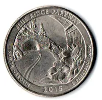 Estados Unidos - 2015P - 25 Cents - North Carolina - Park Quarter Dollar