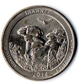 Estados Unidos - 2016D - 25 Cents - Illinois - Park Quarter Dollar
