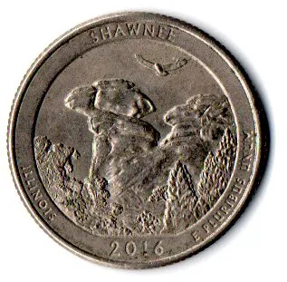 Estados Unidos - 2016D - 25 Cents - Illinois - Park Quarter Dollar