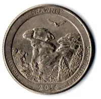 Estados Unidos - 2016D - 25 Cents - Illinois - Park Quarter Dollar
