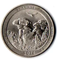Estados Unidos - 2016P - 25 Cents - Illinois - Park Quarter Dollar