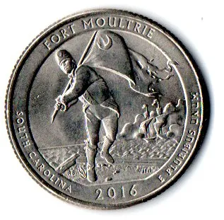 Estados Unidos - 2016P - 25 Cents - South Carolina - Park Quarter Dollar