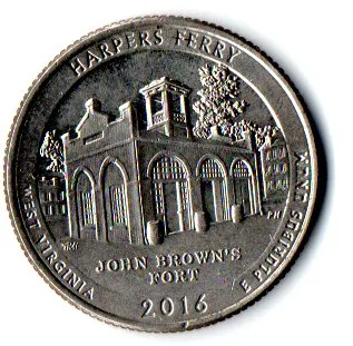 Estados Unidos - 2016D - 25 Cents - West Virginia - Park Quarter Dollar