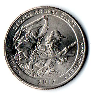 Estados Unidos - 2017P - 25 Cents - Indiana - Park Quarter Dollar