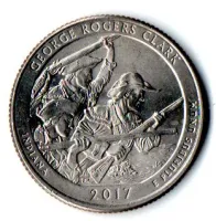 Estados Unidos - 2017P - 25 Cents - Indiana - Park Quarter Dollar