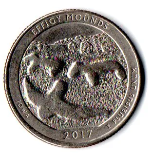 Estados Unidos - 2017P - 25 Cents - Iowa - Park Quarter Dollar - MBC