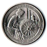 Estados Unidos - 2019P - 25 Cents - Massachusetts - Park Quarter Dollar