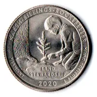 Estados Unidos - 2020P - 25 Cents - Vermont - Park Quarter Dollar - Soberba