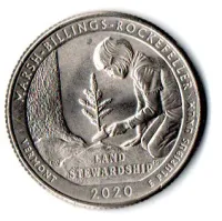 Estados Unidos - 2020P - 25 Cents - Vermont - Park Quarter Dollar