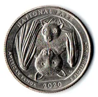 Estados Unidos - 2020D - 25 Cents - American Samoa - Park Quarter Dollar