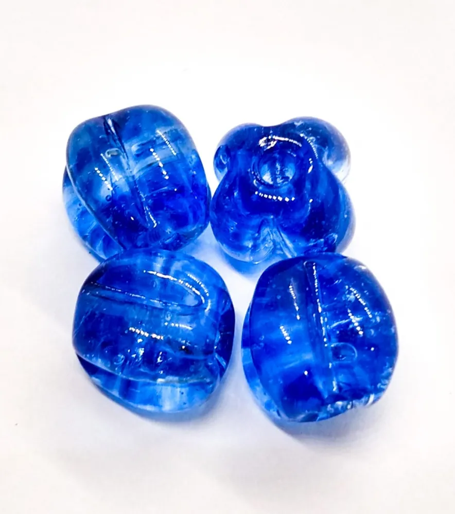 Firma de murano Pitanga Azul médio Imagem