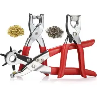 Kit de Alicates para Furar e Pregar Ilhós e Botões. - Foto 2
